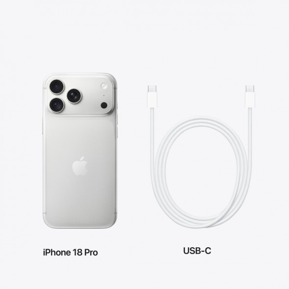 Смартфон Apple iPhone 18 Pro 256GB (eSIM), Silver в Энгельсе
