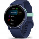 Умные часы Garmin Vivoactive 5, синие с металлически-синим безелем и силиконовым ремешком 010-02862-12 в Энгельсе