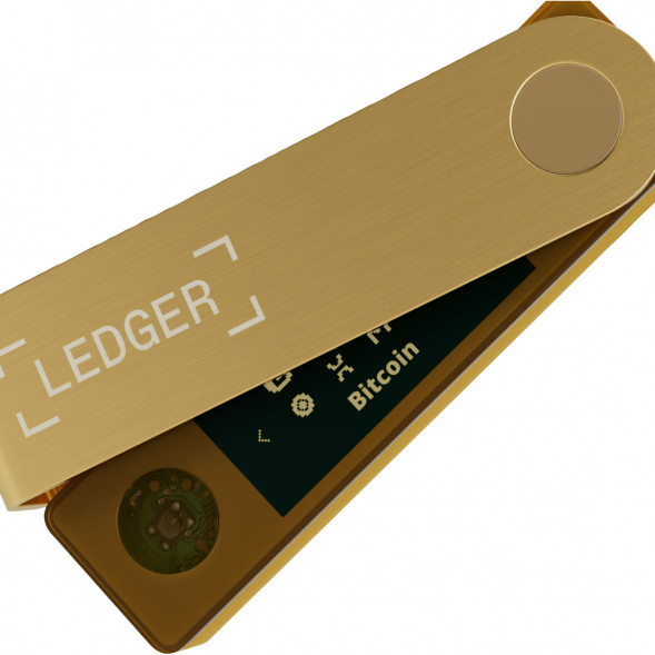 Аппаратный криптокошелек Ledger Nano X, Gold в Энгельсе