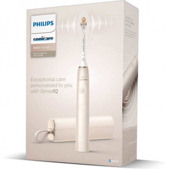Звуковая зубная щетка Philips Sonicare 9900 Prestige HX9992, золотистое шампанское в Энгельсе