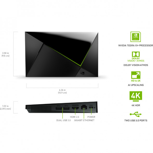 ТВ-приставка NVIDIA SHIELD TV PRO, черный в Энгельсе