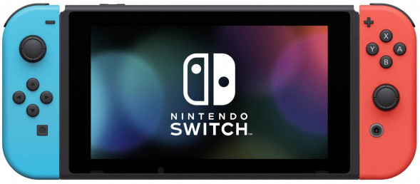Игровая приставка Nintendo Switch rev.2 32 ГБ, красный/синий в Энгельсе