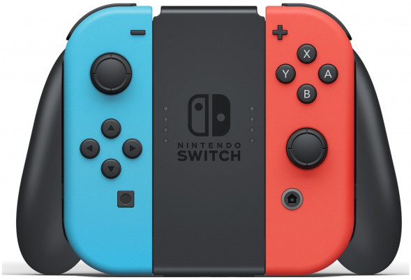 Игровая приставка Nintendo Switch rev.2 32 ГБ, красный/синий в Энгельсе