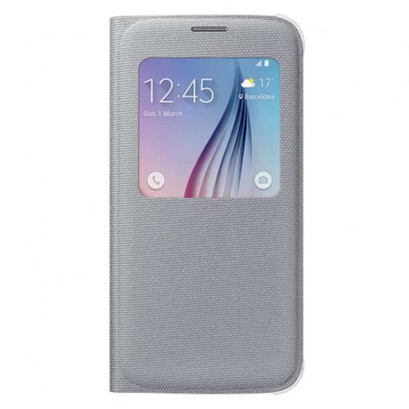 Чехол для Samsung Galaxy S6 S-View Cover (EF-CG920BSE), Silver в Энгельсе