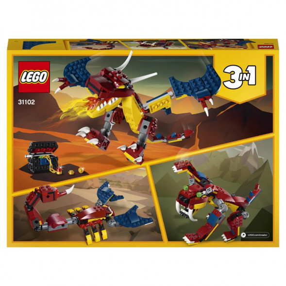 Конструктор LEGO Creator 31102 Огненный дракон в Энгельсе