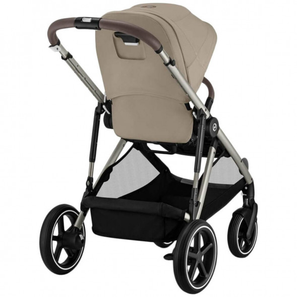 Детская коляска Cybex Gazelle S TPE Almond Beige с корзиной и дождевиком в Энгельсе