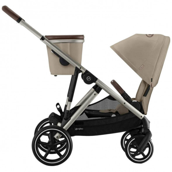 Детская коляска Cybex Gazelle S TPE Almond Beige с корзиной и дождевиком в Энгельсе