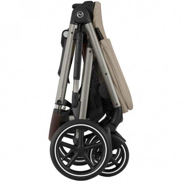 Детская коляска Cybex Gazelle S TPE Almond Beige с корзиной и дождевиком в Энгельсе