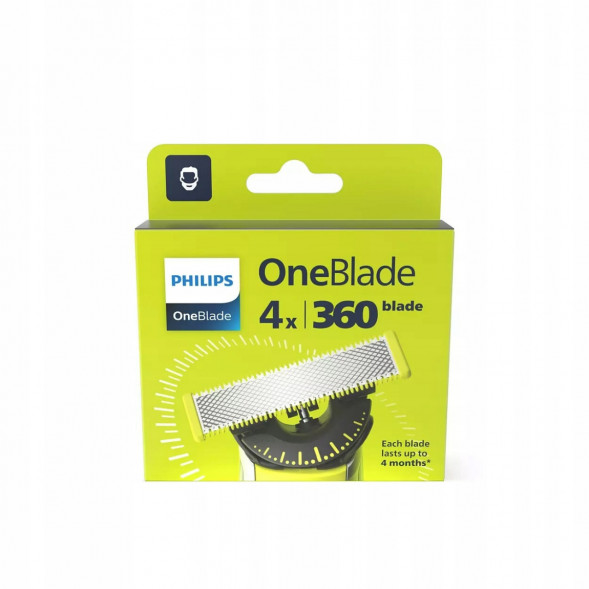 Сменные лезвия Philips Oneblade 360 QP440/50, 4 шт. в Энгельсе