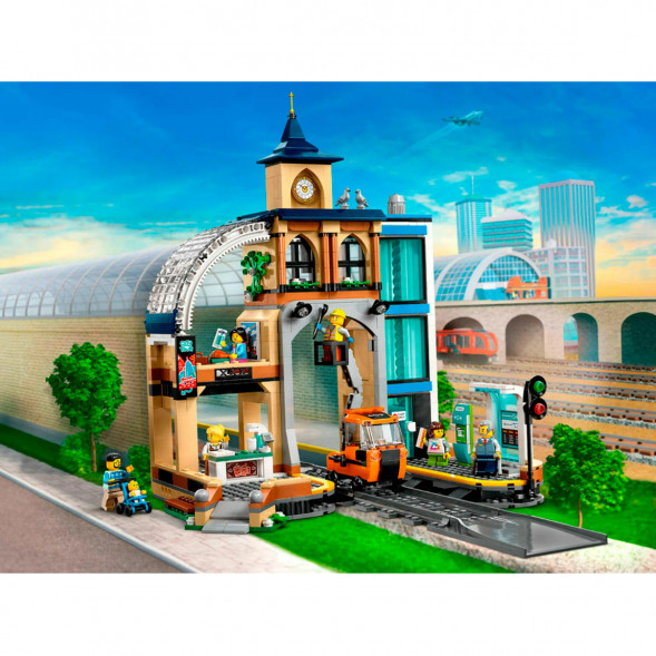 Конструктор LEGO City 60469 Центральный железнодорожный вокзал в Энгельсе