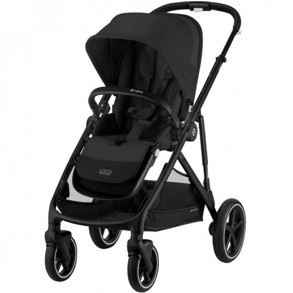 Детская коляска Cybex Gazelle S BLK Moon Black с корзиной и дождевиком в Энгельсе
