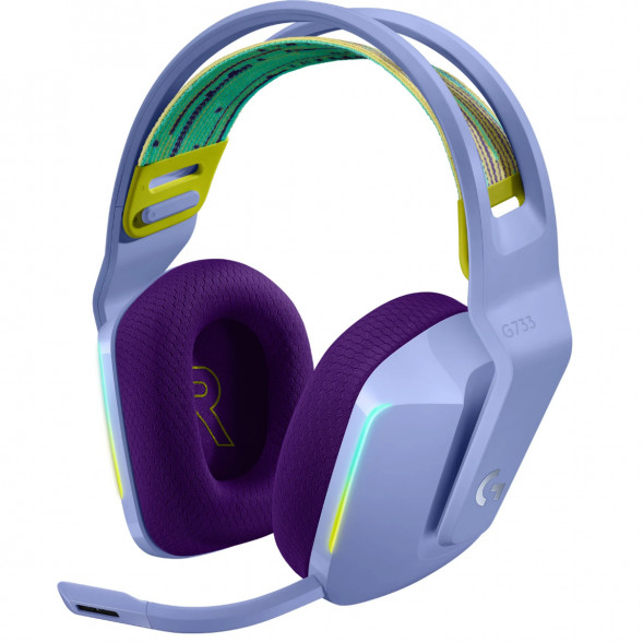 Игровая гарнитура Logitech G733 RGB Lightspeed Wireless, сиреневый в Энгельсе