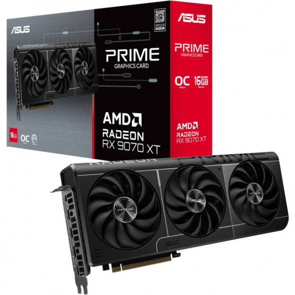 Видеокарта ASUS Radeon RX 9070 XT Prime OC 16Gb (PRIME-RX9070XT-O16G) в Энгельсе