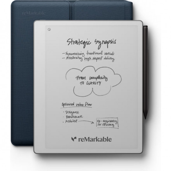 Графический планшет reMarkable Paper Pure+Marker Plus+Sleeve Folio, Ocean Blue в Энгельсе